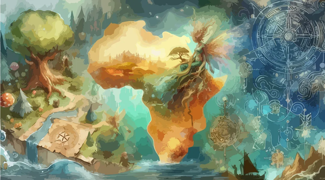 Fairy Knowe Map of Africa Mobile Banner